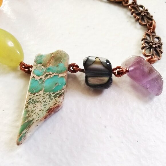 Spunky Vibrant Energizing! Semi-Precious Beads Chakra Bracelet! Reiki Energy Chi - Picture 7 of 12